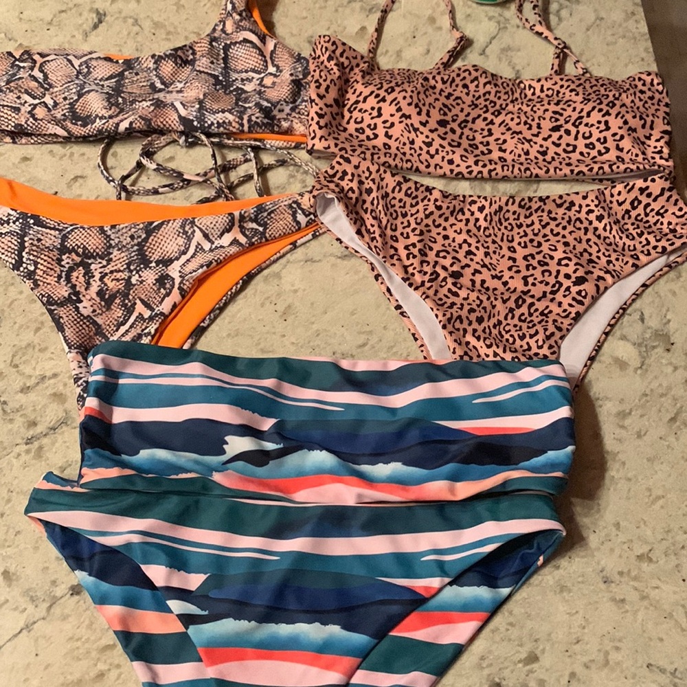 Bundle Size M- Swim Wear Lot of three suits. GUC